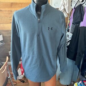 Under Armour Men's Blue Quarter-Zip Jacket